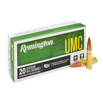 .300 AAC Blackout Remington UMC 220gr/14,26g Open Tip Flat Base (21422) .300 AAC Blackout Remington UMC 220gr/14,26g Open Tip Flat Base (21422)