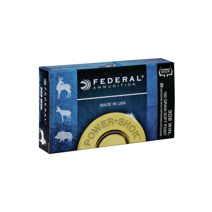 .308Win. Federal Power-Shok 150gr/9,72g SP (308A)