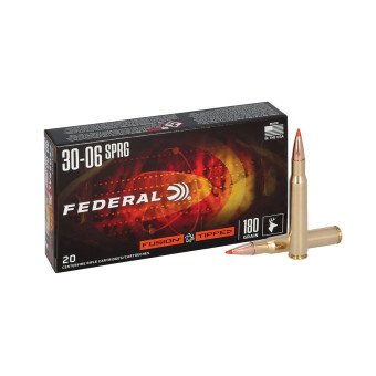 .30-06Spr. Federal Fusion Tipped 180gr/11,66g SP (F3006TFS3) .30-06Spr. Federal Fusion Tipped 180gr/11,66g SP (F3006TFS3)
