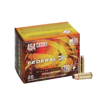 .454 Casull Federal Fusion 260gr/16,85g SP (F454FS1) .454 Casull Federal Fusion 260gr/16,85g SP (F454FS1)