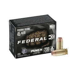 .45Auto Federal Personal Defense Punch 230gr/14,90g JHP (PD45P1) .45Auto Federal Personal Defense Punch 230gr/14,90g JHP (PD45P1)