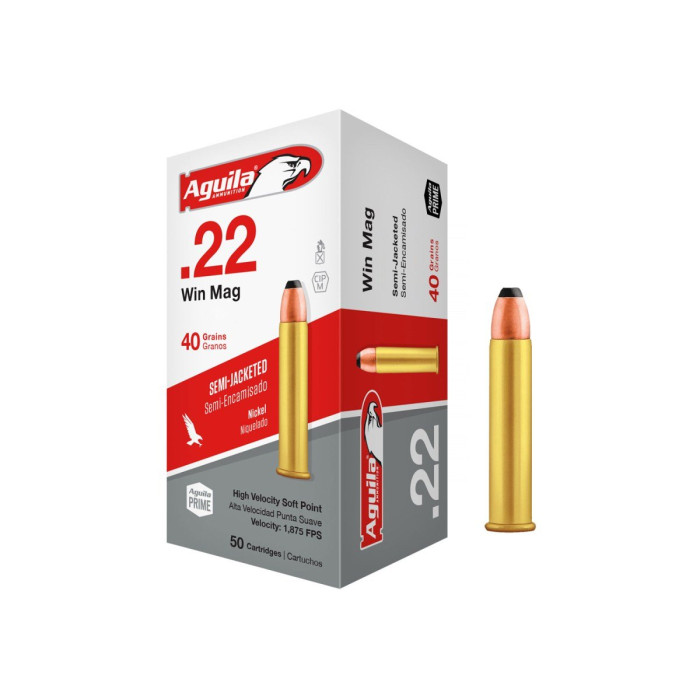 Aguila .22WMR 40gr/2,59g Semi-Jacketed SP (1B222401)