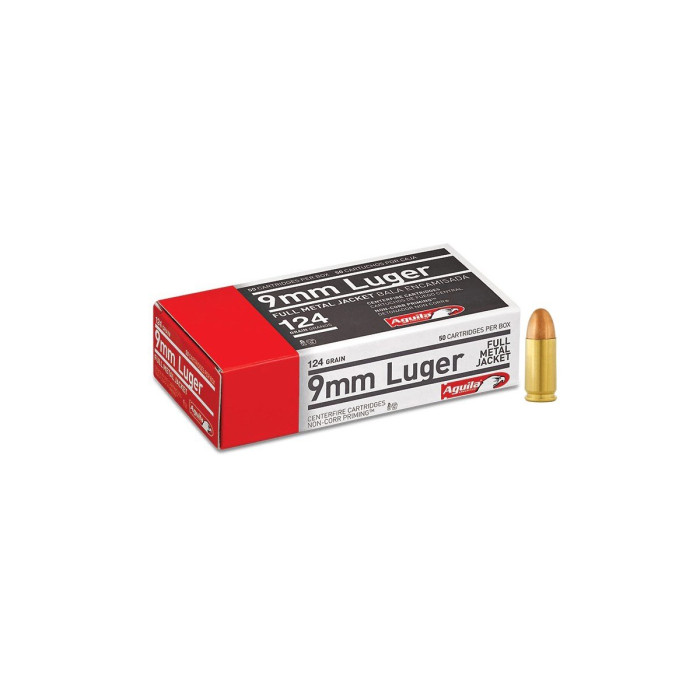 Aguila 9mm Luger 124gr/8,04g FMJ (1E092110/1E093110)