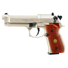 Pištoľ CO2 Beretta M92 FS nickel/wood, kal. 4,5mm diabolo Pištoľ CO2 Beretta M92 FS nickel/wood, kal. 4,5mm diabolo