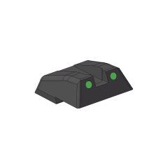 Cieľnik fosforeskujúci GREEN P30 / SFP9-SF / HK45 / HK45 Compact