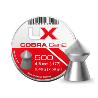 Diabolo UX Cobra Gen2 4,5mm 500ks Diabolo UX Cobra Gen2 4,5mm 500ks