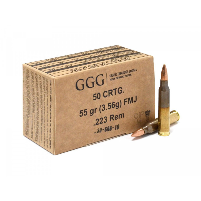 GGG .223Rem. 55gr/3,56g FMJ (GPR11)