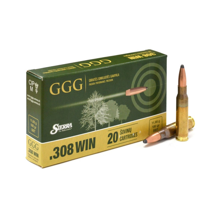 GGG .308Win. 180gr/11,66g SBT Sierra GameKing (GPX19)