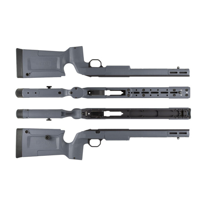 Pažba KRG Bravo Chassis Rimfire pre Tikka T1x, Stealth Grey