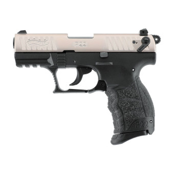 Pištoľ exp. Walther P22Q nickel, kal. 9mm P.A.K.