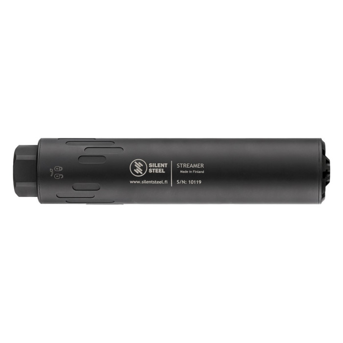 Silent Steel Gen3 Flow Streamer 7.62 M24x1.5, Black