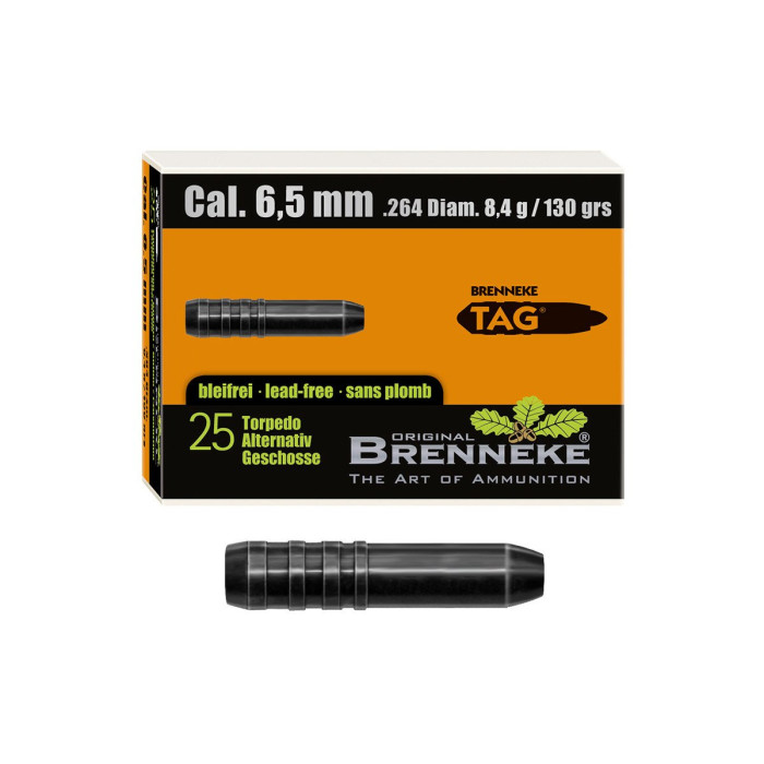 Strely Brenneke 6,5mm TAG 8,4g, 25ks