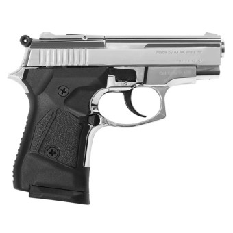 Plynová pištoľ Atak Zoraki 914 Auto, lesklý chrom, kal. 9 mm